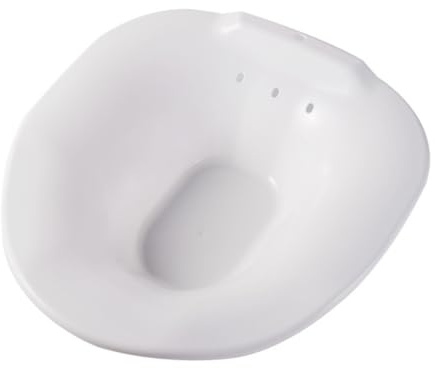 HONMEET Sitzbad für Schwangere und Ältere Personen Weißes Toilettenbecken mit Rutschfestem Design und Einfachem Reinigungskomfort für Postoperative Pflege Zufälliger Stil