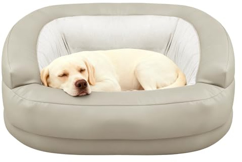 Divano Letto per Cani per Cani Medi e Grandi fino a 27Kg, Divano Letto per Cani con Design ad Involucro Profondo ad Alta Parete, Letto Ortopedico per Cani con Rivestimento Rimovibile Lavabile e Fondo