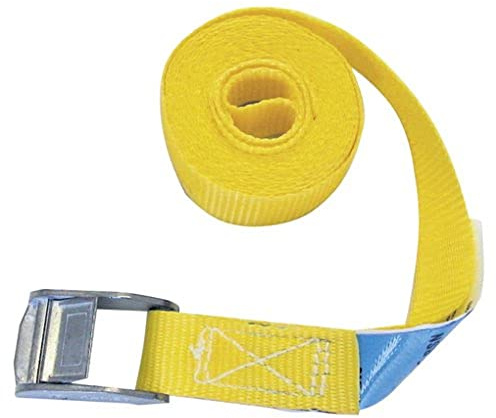 Eurofarm 3761 Sangle d'arrimage en Une Seule pièce 5 m avec Boucle de Serrage 400 kg, Jaune