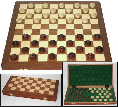 Original Dame Spiel mit 10 x 10 Feldern, Strategiespiel