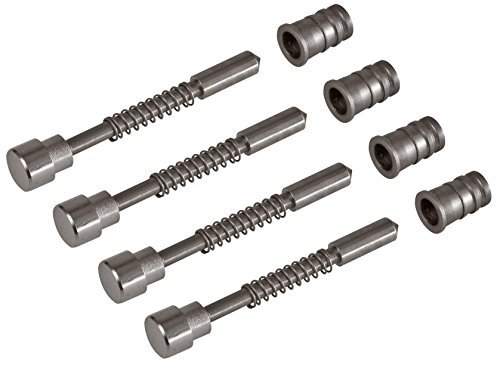 Windhager Federstift-Set für Insektenschutzfenster, Montageset, metallic grau, für Spannrahmenfenster PLUS und EXPERT