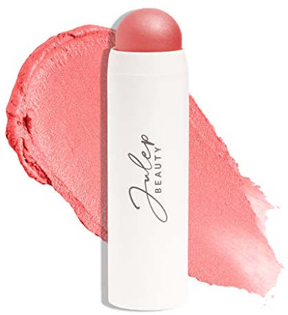 Julep Skip The Brush Cream to Powder Blush Stick - Golden Guava - Blendable and Buildable Color - 2-in-1 Blush and Cheek Makeup Stick