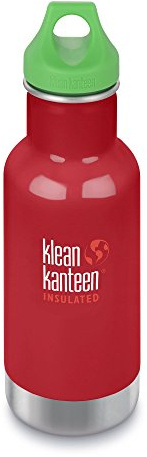 Klean Kanteen Erwachsene Trinkflasche Vakuumisoliert mit Loop Cap, Mineral Red, S, 1003352