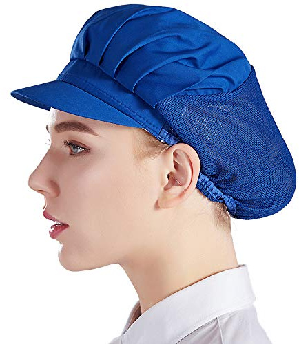 Nanxson Unisex 3 Stück Kochmütze elastisch Kochhut waschbar Staubmütze | Herren Damen einfarbig atmungsaktiv Haarnetz Arbeitshut with Krempe für Küche,Restaurant,Nahrungsmittelwerkstatt