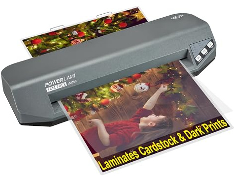SINCHI A3 Commercial Laminator | 75–250 Micron, Thick Paper & Dark Print Compatible | 48s Warm-Up, 18s/Page | Heavy-Duty 4-Roller System, Anti-Jam Design | Includes 10 Pouches, for Office & Education