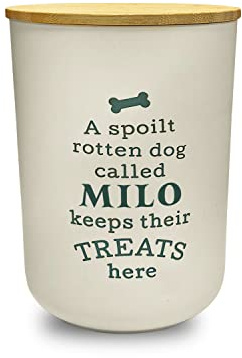 History & Heraldry Personalised Dog Treat Jar - Milo