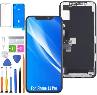 HLYGZX Pantalla para iPhone 11 Pro A2215 A2160 A2217 | con Kit de reparación，pantalla HD，pantalla de reemplazo