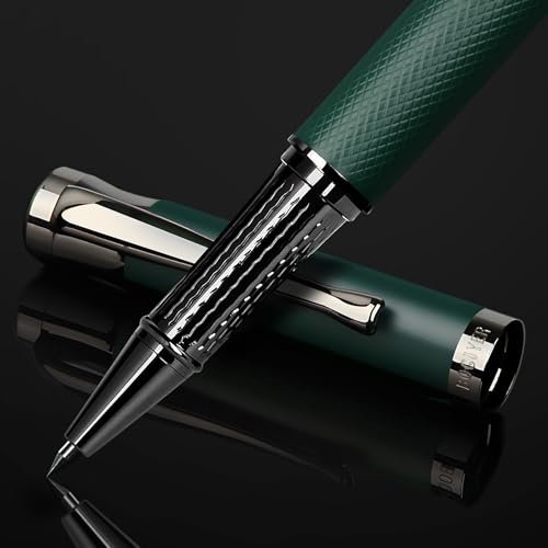 BOCIYER Liquid Ink Rollerball Pens - Nice Pens for Bullet Journal and Office Supplies - Fine Line, Luxury Pen Gift Box for teacher gifts，gifts for men&women(Green)
