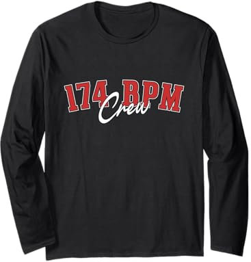 Drum & Bass Design Drum n Bass 174 BPM Crew Dnb Langarmshirt