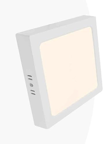 BARCELONA LED Plafón LED Techo Cuadrado 18W | Luz de Techo LED Blanca | Diseño Minimalista | DOB Alta Eficiencia | Lámpara de Techo para Cocina Baño Habitacion Dormitorio Pasillo - Blanco Neutro