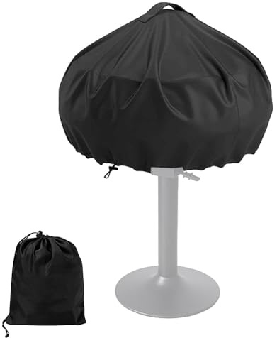 Grillabdeckung für den Außenbereich, rund, wasserdicht, wetterfest | Schutzhülle für Minigrill, Ventilator, kleines Gitter, ideal für Terrasse, Jar