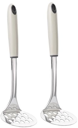 CIYODO Schiacciapatate Portatile Resistenti Strumento per Spremere Cibo Manico Lungo Comodo per Purea di Verdure Come Patate Zucca Carote Banane