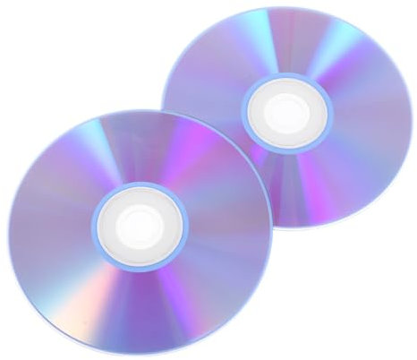 HOMOBABE Discos CD-r Grabables para Audio y Música, 2 Unidades, CD De Audio Virgen, Alta Capacidad, Compatibles DVD/CD, para Grabación Profesional y Uso Doméstico, Color Transparente