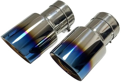 Salida Trasera Tubo Cola Coche Tubo De Escape Silenciador De Tubo De Escape Cola Afilada Acero Inoxidable Recto 114mm 101mm 89mm(63mm-114mm)