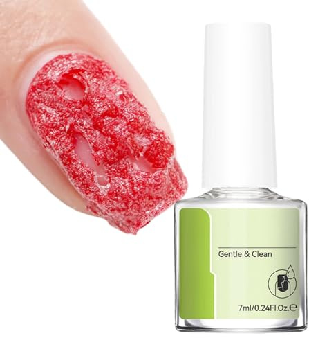 Ylnailky Solvente per Smalto per Unghie | Rimozione Smalto Gel ad Azione Delicata per Unghie,Facile Applicazione e Rimozione a Strappo per Cura a Casa
