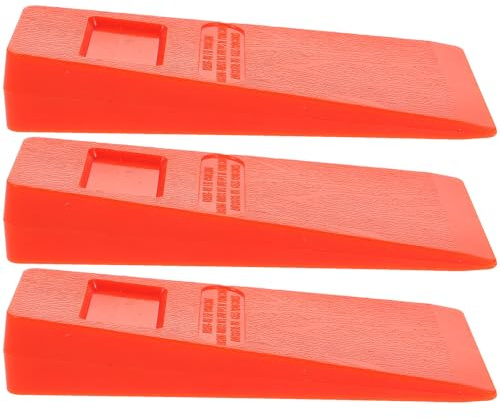 Alasum Coins D'abattage pour Tronçonneuse 5 Pouces Orange, Accessoires de Coupe de Bois, Cale en Plastique Résistante pour Jardin et Forêt, Sécurise et Facilite L'abattage D'arbres