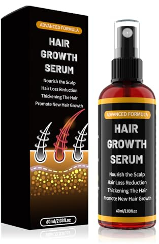 Haarwachstumsserum Spray für Männer/Frauen,haarwachstum beschleunigen,Verhindert Haarausfall,Mit Biotin und Rosmarin für Haarwachstumsöl, haaröl wachstum,bart wachstum,Sanft,Trocken,60ml