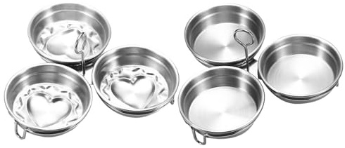Cuociuova In Camicia In Acciaio Inossidabile - Confezione Da 3 Pezzi Per Uova In Camicia A Forma Di Cuore, Vaporiera Per Uova Antiaderente Con Griglia, 304 Tazze Per Bracconaggio Per Uso Alimentare Co