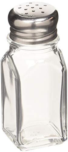 Genware KC009 Nostalgic Salt or Pepper Shaker, 2 oz., 105 mm Height, 40 mm Length