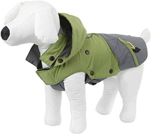 Kerbl Pet Outdoor Hundemantel Vancouver, grün/grau, 30 cm