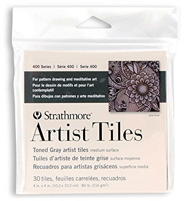 Strathmore (105-978-1 400 Serie getönte graue Künstlerfliesen, 10,2 x 10,2 cm, 30 Stück