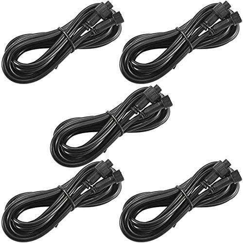 INDARUN 5pack 5-PIN 2M Verlängerungskabel GEYUEYA RGBW(RGB+Warmweiß) Terrassenbeleuchtung, Extender für Kabel für LED Bodeneinbauleuchten, IP67 Wasserdicht