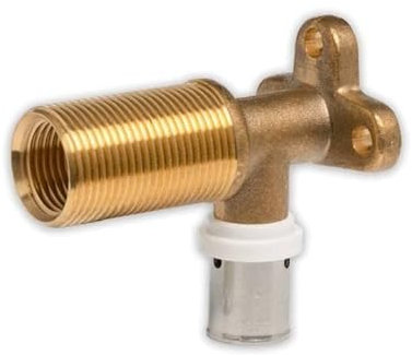 Pressfitting Aluverbund Selfio-Press Wanddurchführung Innengewinde 16 x 2 mm - 1/2 TH + U Kontur