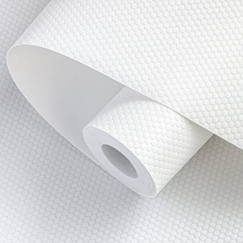 wohomuke Schubladenmatte 55x600cm küche Matte für schubladen schubladeneinlage zuschneidbar Eva Kühlschrankmatten Für Schubladen Regale Schrank Kühlschrank(Weiß,55x600cm)