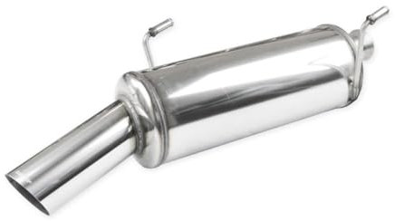 InoXcar 100% Edelstahl Sportauspuff kompatibel mit Peugeot 206 CC 1.6 (109PS) 2000-90mm Racing