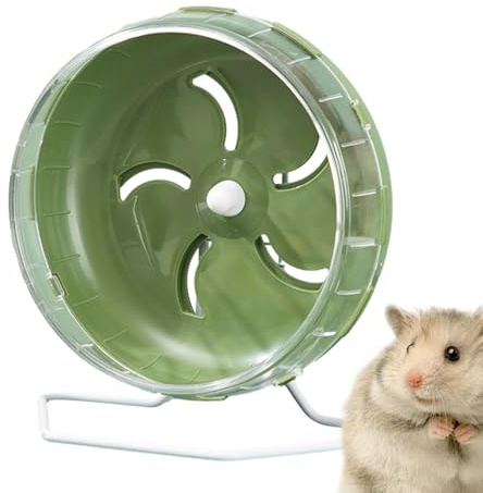 Genikeer 5.5 Inch Hamster Running Spinner, Silent Hamster Wheel Hamster Toys, Adjustable Stand Silent Hamster Wheel, Spinner Hamster Exercise Wheel For Hamsters, Gerbils, Mice, Small Animals