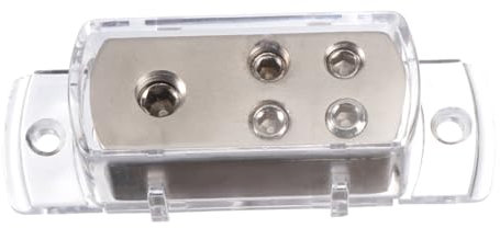 HOMSFOU 2stücke Wege Auto Audio Verteiler Block Beschichtetes Material Für Boote Rvs Und Abnehmbarer Schutz Geeignet Für Kabel