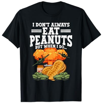 Peanut intolerant Nut allergy Funny Peanut allergy T-Shirt