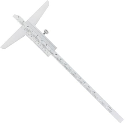 DAISHUJIE tiefenmesser Tiefenmessgeräte Vernier Container Metall Container Holzbearbeitungswerkzeuge Kaliber Messwerkzeug Stahlmessgeräte Tiefenmessung 150/2/300 mm(Depth Caliper 0-150)