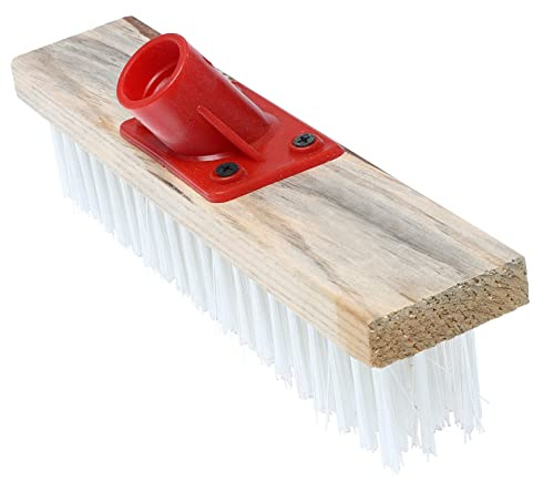 KOCKSHION Household Cleaning Brush Head Nylon Hard Bristle Moss Removing Brush for Garden Outdoor Use Floor Cleaning Tool