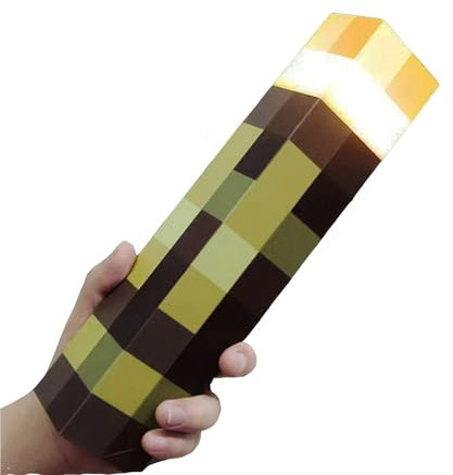 Yevheniy Light-up Wall Torch Lamp with 4-Color Change, Hand Held & Wall Mountable Table Lamps, USB Rechargeable Night Light, Costume Cosplay Bedside Lamp for Home/Office Decor