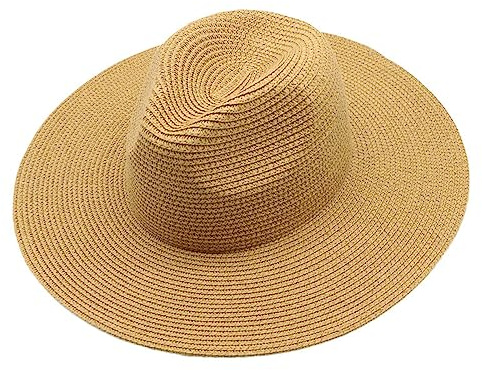 Nlaayong Herren Sonnenhut Mann Strohhut Breite Krempe Strand Faltbare Kappe Herren Plus Size Fedora Hut