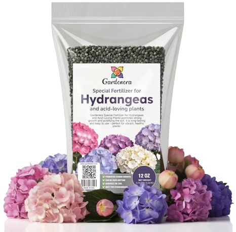 𝐁𝐄𝐒𝐓𝐒𝐄𝐋𝐋𝐄𝐑 Premium 8-4-8 Acidic Fertilizer for Hydrangea with Iron & Sulfur – Indoor & Outdoor Soil Acidifier for Miracle Growth [12 OZ]