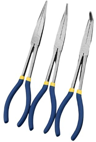 0/45/90 Gradi Punta Piegata Dritta Attrezzatura Pinze a Naso Lungo Attrezzo a Mano Impugnatura Ergonomica Attrezzature Automotive Pin