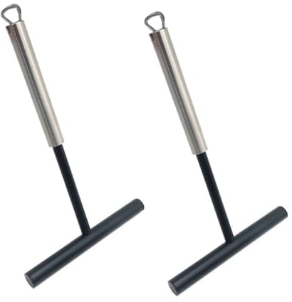 Healifty 2 pezzi Spalmatore Crepe in Acciaio Inossidabile e Nylon Utensili Cucina Leggeri e Resistenti con Manico Ergonomico Spatole per Pancake e Crêpe Facili da Usare e Conservare