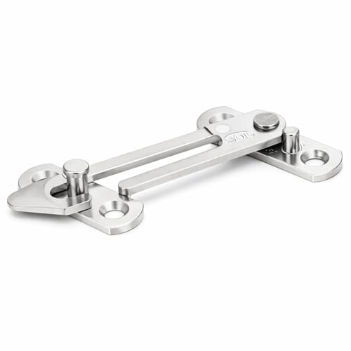 SUNGOOYUE Window Locks, Stainless Steel Limiter with 65 Degree Opening Angle, Secure Casement Window Lock for 14-17mm Frame Sash Distance