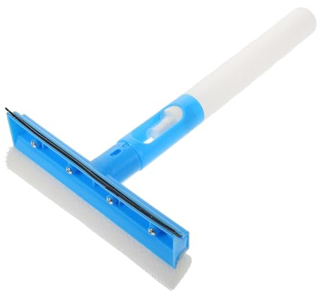 ROMISBABA Herramienta Limpiacristales para Coche con Spray Integrado y Escobilla Multifunción Cepillo de Limpieza para Ventanas y Espejos Mango Ligero para Control Cómodo Marcas para