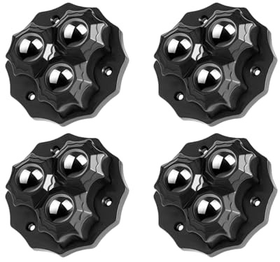 4 rotelle autoadesive ruota per apparecchio cursore a rullo piccola ruota per mobili pattumiera elettrodomestici non trapano rulli per elettrodomestici universali