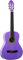 EKO GUITARS - CS-5 VIOLET Chitarra Classica Serie Studio Scala 3/4, Top in Agathis, Fasce e Fondo in Tiglio Laminato, Manico in Mogano e Tastiera in Betulla, Custodia Inclusa, Colore Violet