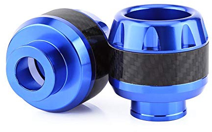 1 Paar Motorrad-Sturzschutz-Pads, 1 Paar vorne aus Carbon (blau)