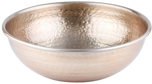 Vintage Servierschale Engla handgefertigt aus Aluminium in Gold 27 cm | 24 cm und 27 cm im Silber oder Gold