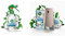 Air Wick Fresh Cotton Odour Neutraliser Bundle | 1 Bottle Room Spray | 1 Aerosol-Free Automatic Air Freshener Kit| 1 Gadget,1 Refill and 2 AA Batteries | 24x7 Active Fresh