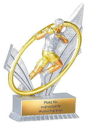 eberin Trophée de handball personnalisable XS 12 cm – Trophée de handball – Prix du club de handball avec gravure – Prêt à l'emploi