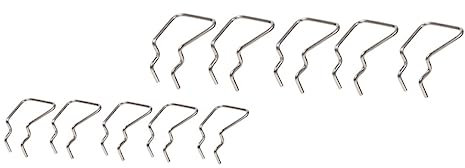 GARVALON 10pcs Hardware Tool Hook Single Pegboard Hooks for Pegboard Suitable for Hanging Garden Storage and Garage Organization