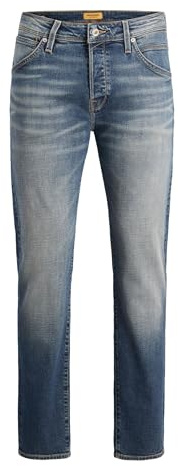 JACK & JONES Male Tapered Fit Jeans JJIMIKE JJFOX CB 082 Tapered Fit Jeans