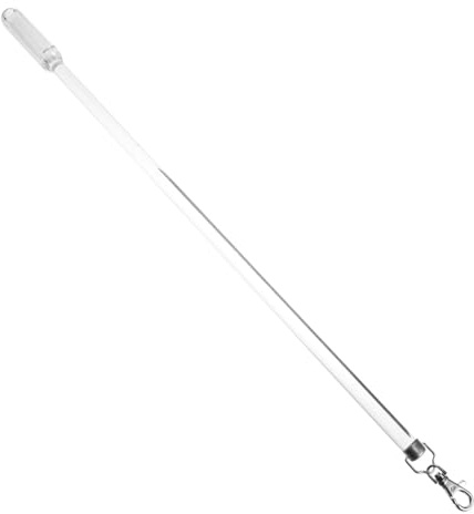 EPIGEIST Gardinenstab Transparenter Vorhang Schleuderstab mit Rutschfestem Griff Manuelle Gardinenstangen Bedienung für Vorhänge und Jalousien Langlebig und Vielseitig Einsetzbar